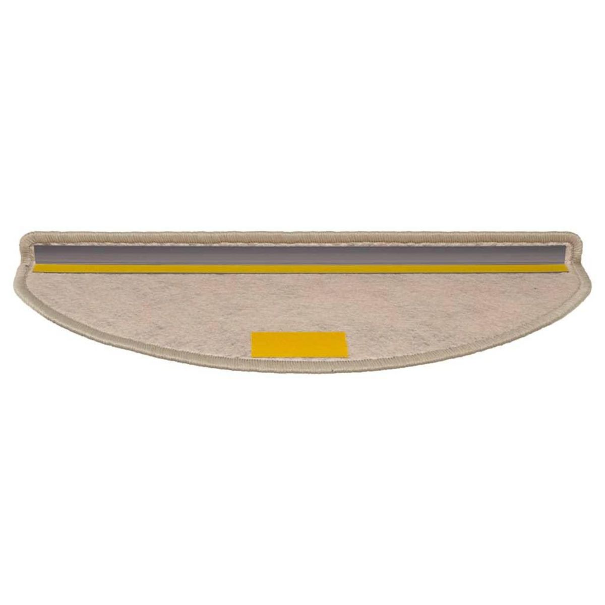 VIDAXL Tapis d'escalier autocollants 30 pcs 65x21x4 cm beige fonce