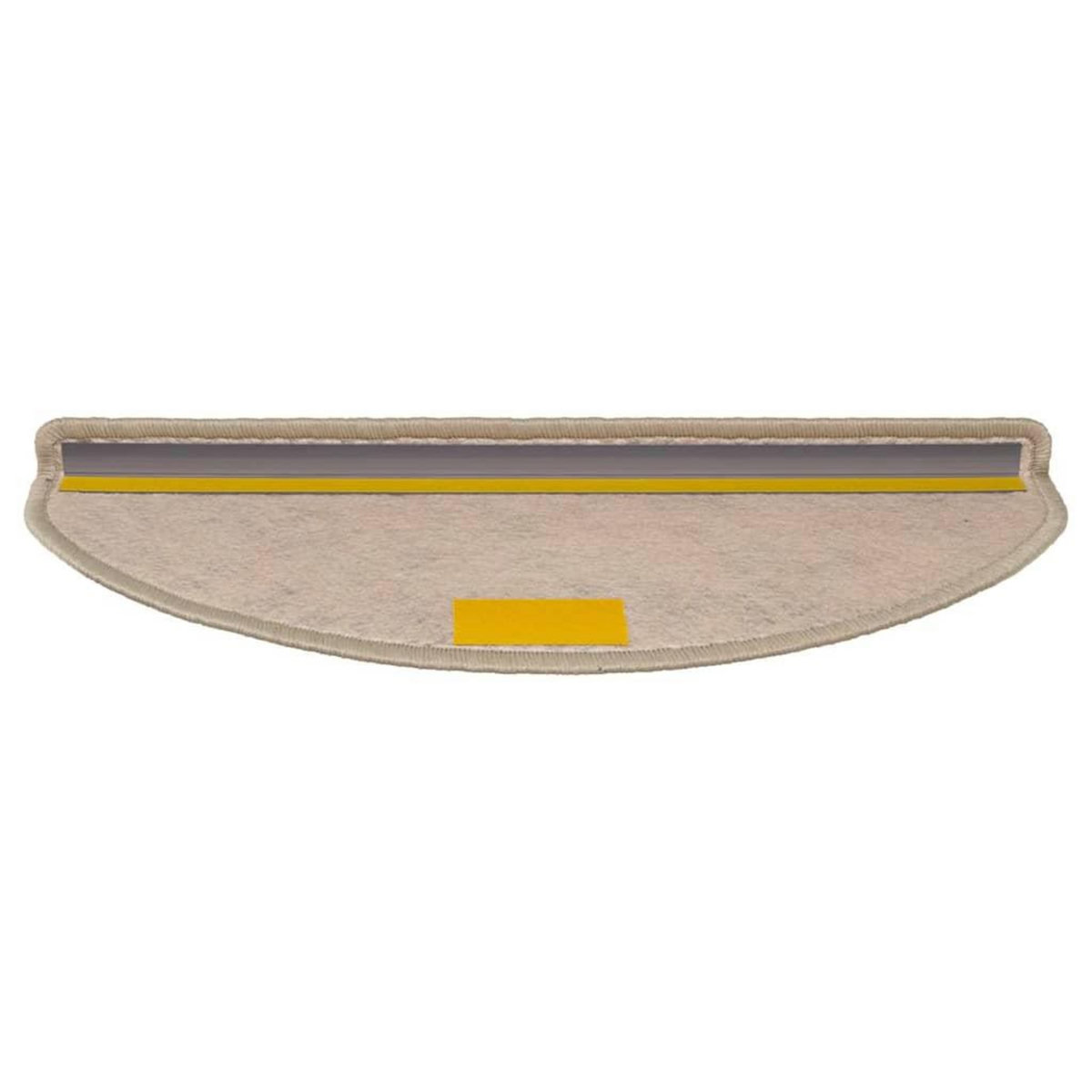 VIDAXL Tapis d'escalier autocollants 30 pcs 65x21x4 cm beige fonce