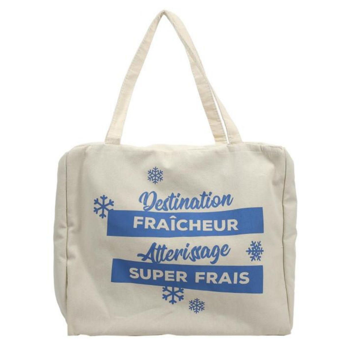 Paris Prix Sac Fraîcheur en Jute & Coton  Aliments  40cm Blanc