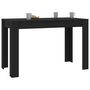 Voir la diapositive 3 : VIDAXL Table de salle a manger Noir 120 x 60 x 76 cm Bois d'ingenierie