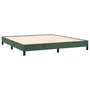 Voir la diapositive 4 : VIDAXL Cadre de lit sans matelas vert fonce 180x200 cm velours