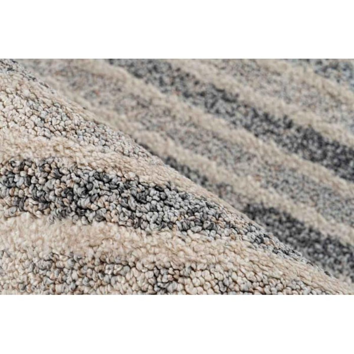 Paris Prix Tapis Tissé Graphique  Rhombus  Beige & Gris