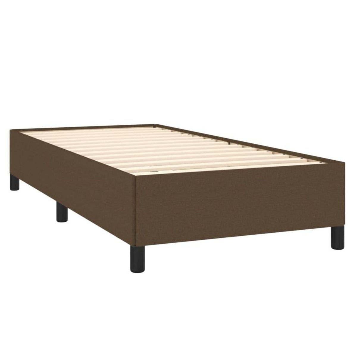 VIDAXL Sommier a lattes de lit avec matelas Marron fonce 80x200 cm