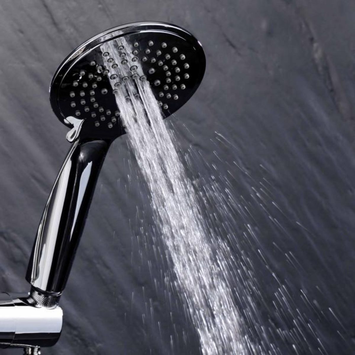 Paris Prix Ensemble Barre de Douche & Pommeau  5 Positions  24cm Argent