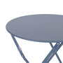 Voir la diapositive 5 : SWEEEK Table de jardin bistrot pliable - Emilia ronde - Table ronde Ø60cm en acier thermolaqué