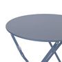 Voir la diapositive 5 : SWEEEK Table de jardin bistrot pliable - Emilia ronde - Table ronde Ø60cm en acier thermolaqué