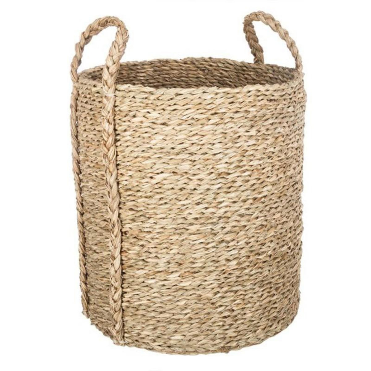  Lot de 3 Paniers de Rangement Cylindrique  Seagrass  35cm Naturel