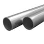 Voir la diapositive 1 : VIDAXL Tube rond Acier inoxydable 2 pcs V2A 2 m Ø70x1,8 mm