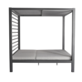Voir la diapositive 5 : CONCEPT USINE Lit de jardin 2 places structure aluminium gris foncé MATALA