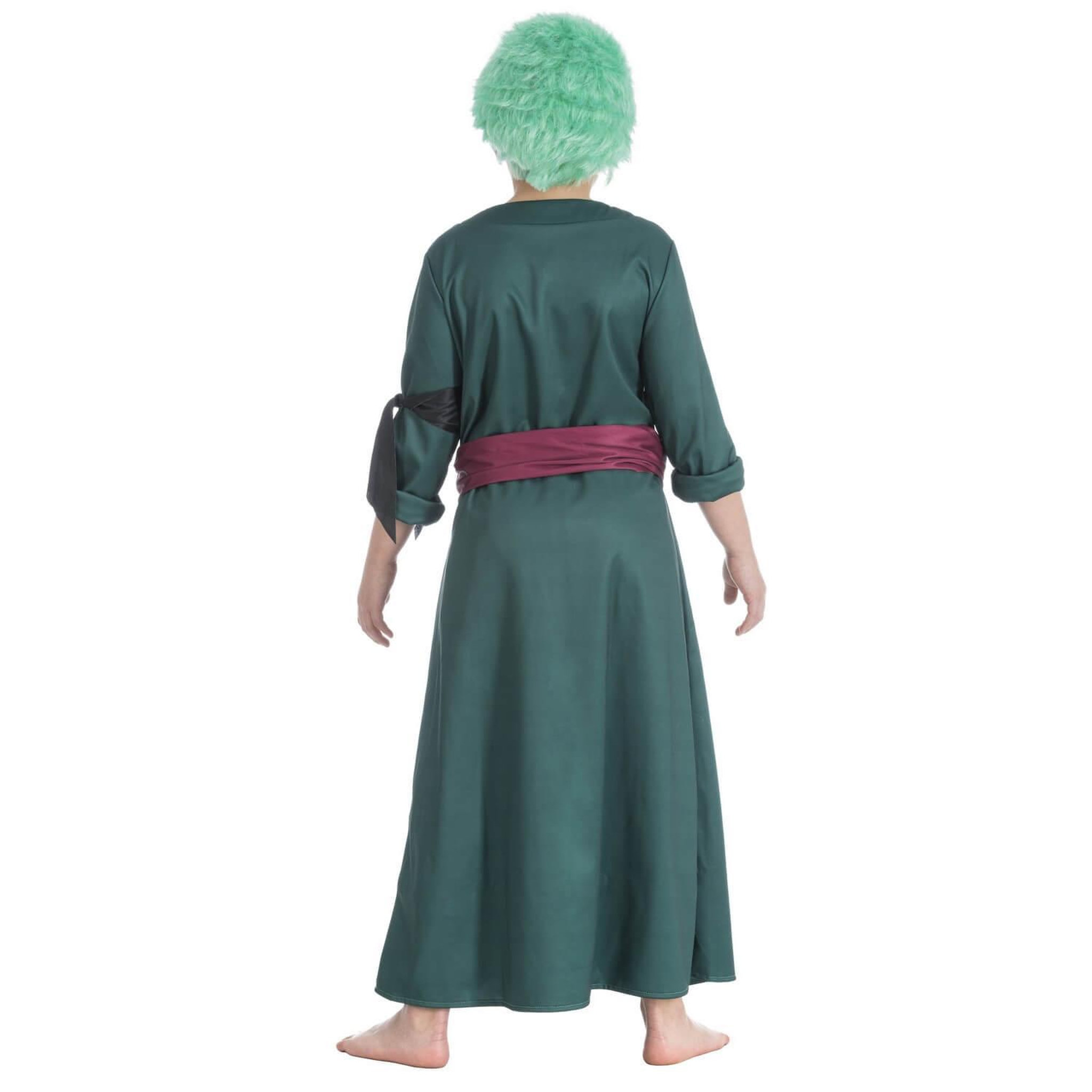 Voir la diapositive 2 : CHAKS Déguisement Zoro - One Piece - Garçon - 11/12 ans (145 à 152 cm)