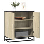 VIDAXL Buffet chene sonoma 68x35x76 cm bois d'ingenierie et metal