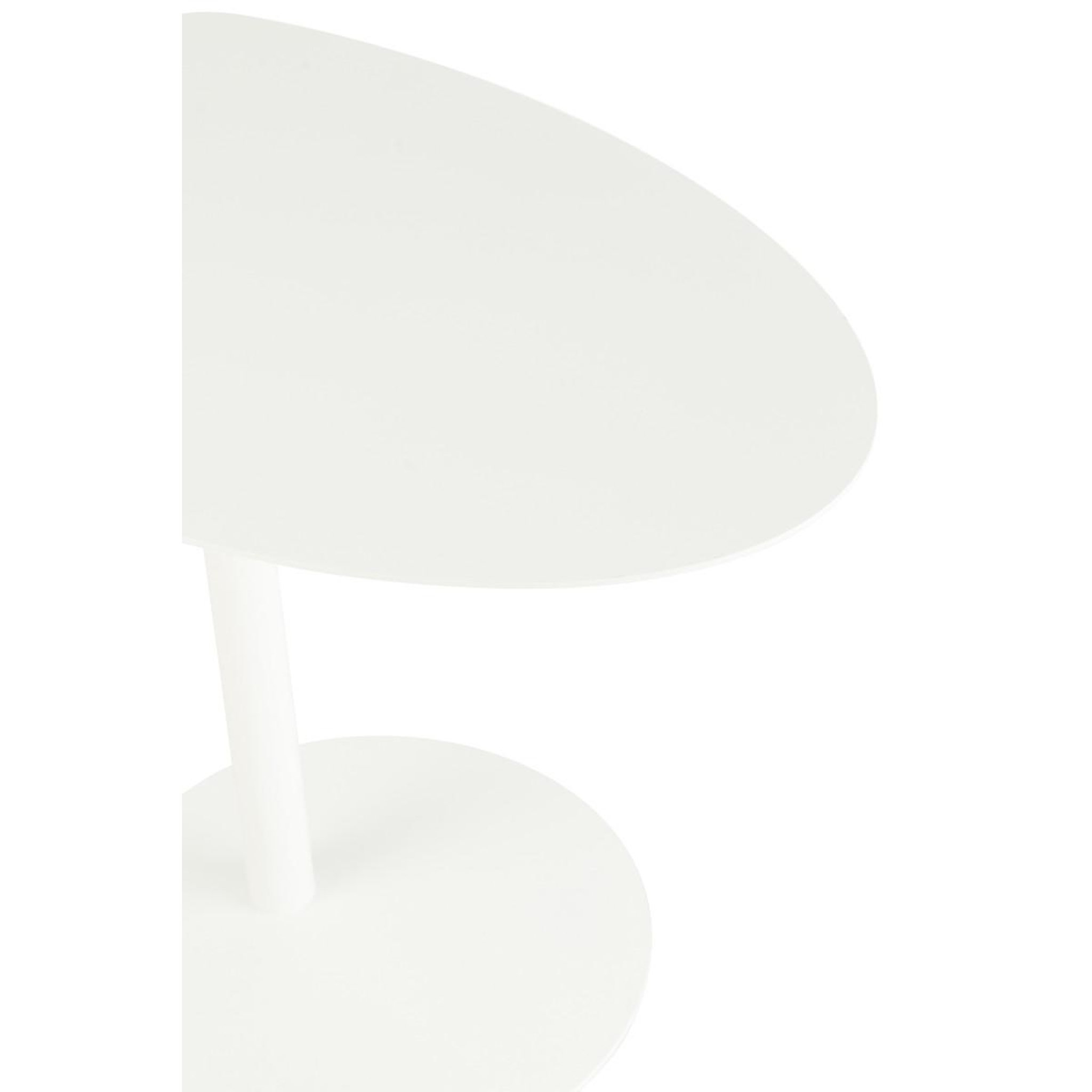 Voir la diapositive 5 : J-LINE Table d'appoint en métal  ice  55cm blanc