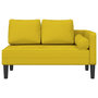 Voir la diapositive 3 : VIDAXL Chaise longue avec coussins jaune velours