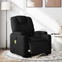 Voir la diapositive 1 : VIDAXL Fauteuil de massage inclinable electrique Noir Tissu