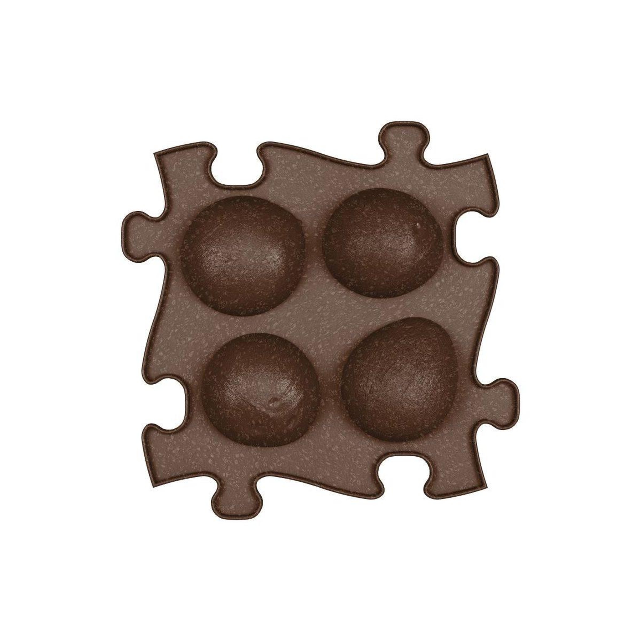 Voir la diapositive 4 : MUFFIK Tapis sensoriel  ensemble eco - 6 pièces, marron