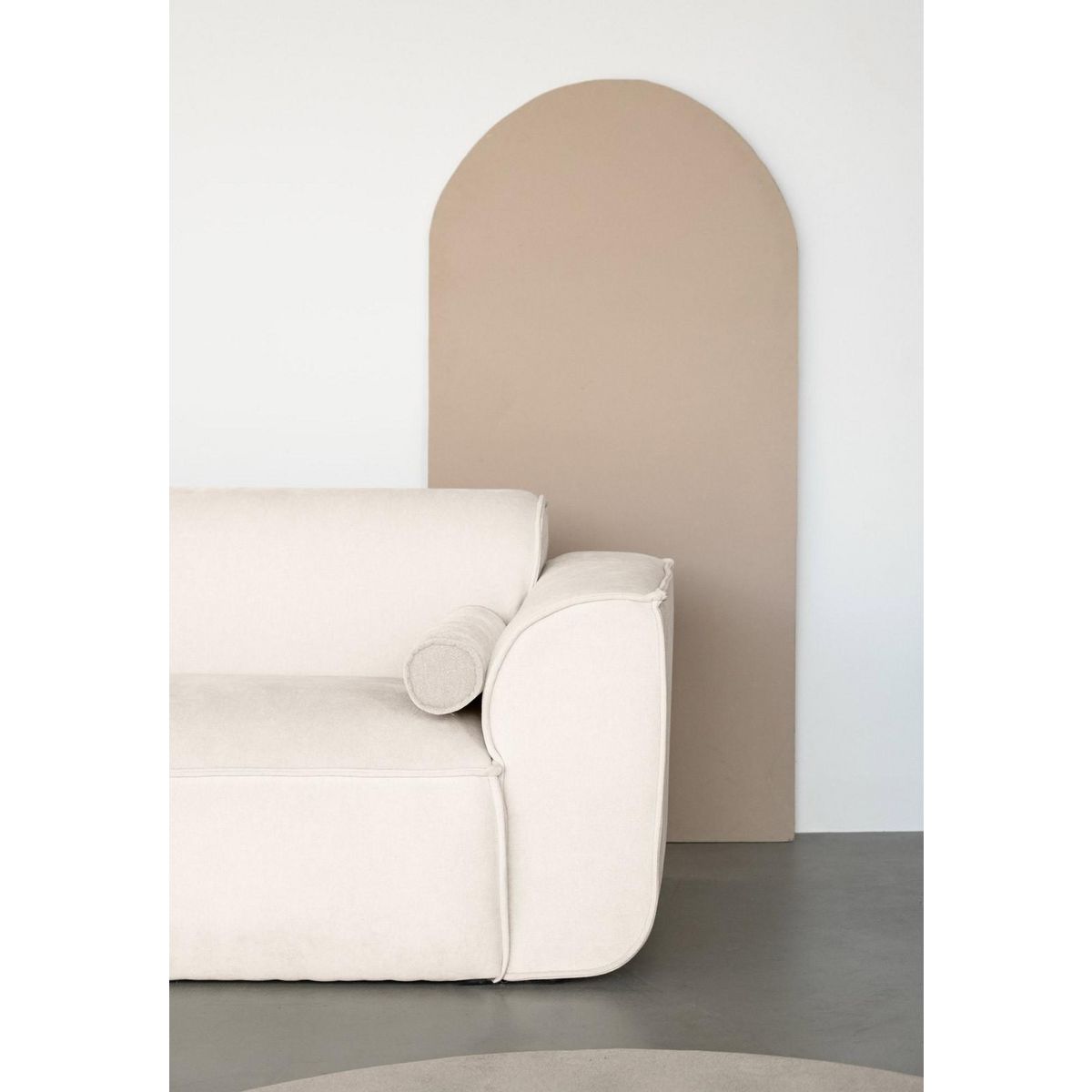 BEST MOBILIER Felix - canapé modulable d'angle gauche 5 places en tissu texturé