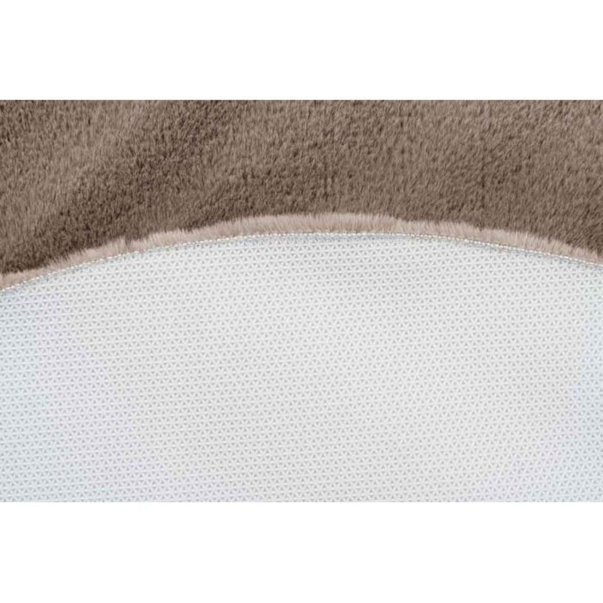 Paris Prix Tapis de Bain Fait à la Main  Rabbit  100cm Beige Foncé