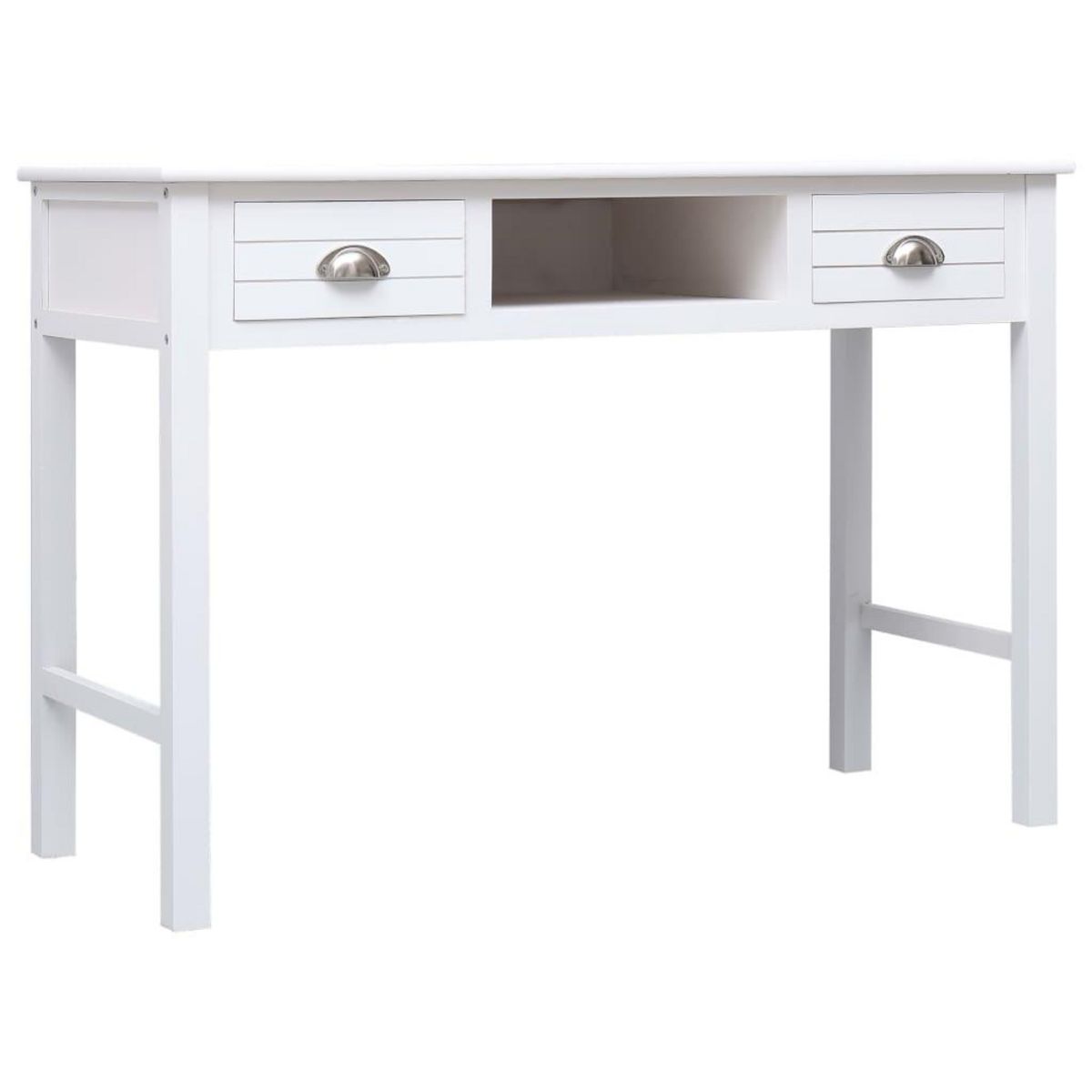 VIDAXL Bureau Blanc 110 x 45 x 76 cm Bois
