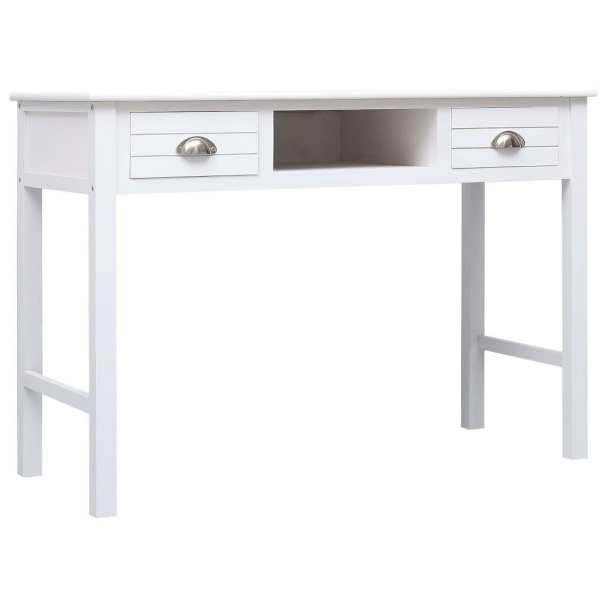 VIDAXL Bureau Blanc 110 x 45 x 76 cm Bois