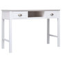 Voir la diapositive 2 : VIDAXL Bureau Blanc 110 x 45 x 76 cm Bois