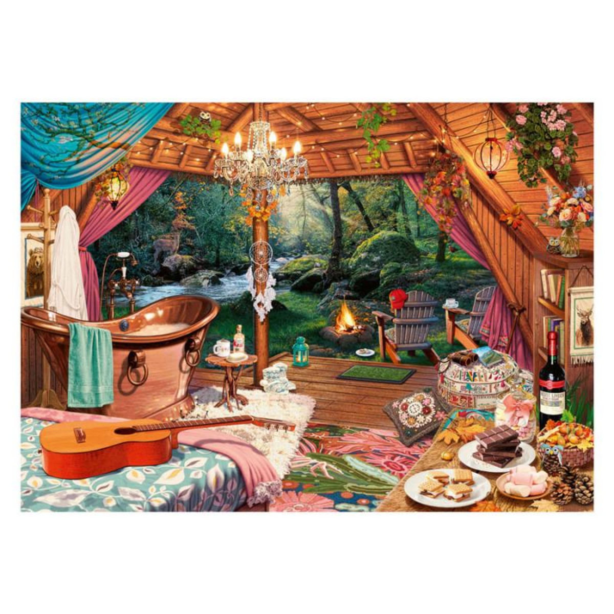 RAVENSBURGER Ravensburger - Jigsaw puzzle Cozy Camping, 500 pcs. 120008255