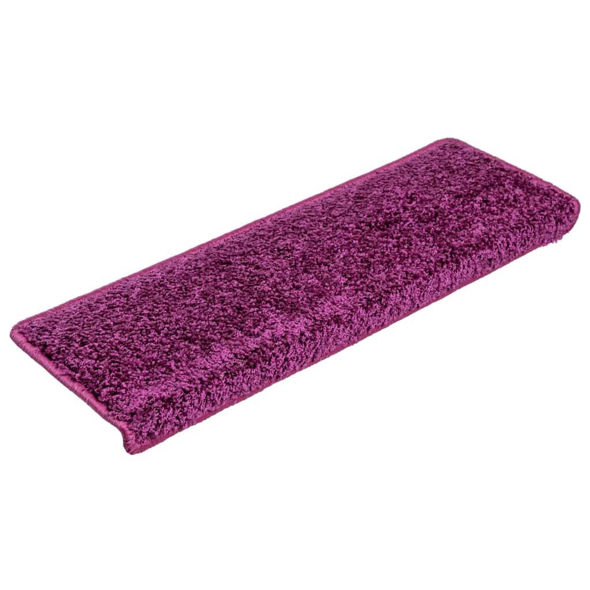 Voir la diapositive 2 : VIDAXL Tapis d'escalier 30 pcs 65x21x4 cm Violet