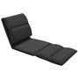 Voir la diapositive 2 : VIDAXL Chaise pliable de sol Noir Microfibre