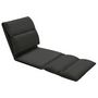 Voir la diapositive 2 : VIDAXL Chaise pliable de sol Noir Microfibre