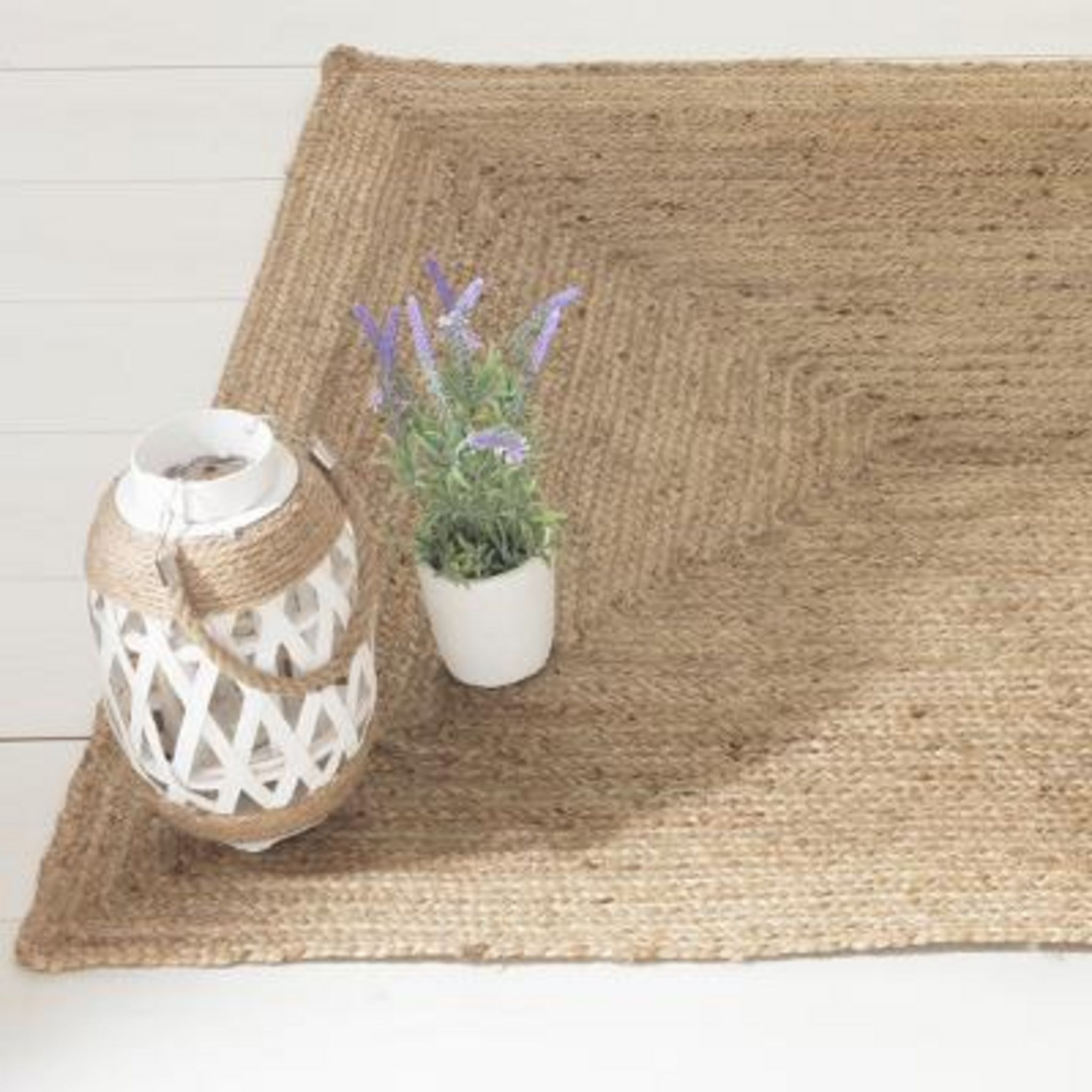 ATMOSPHERA Tapis rectangle en Jute Naturel. Coloris disponibles : Autre