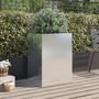 Voir la diapositive 3 : VIDAXL Jardiniere argente 52x48x75 cm acier inoxydable