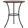 Voir la diapositive 3 : VIDAXL Table de bistro mosaïque Orange/gris 60 cm Ceramique