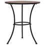 Voir la diapositive 3 : VIDAXL Table de bistro mosaïque Orange/gris 60 cm Ceramique