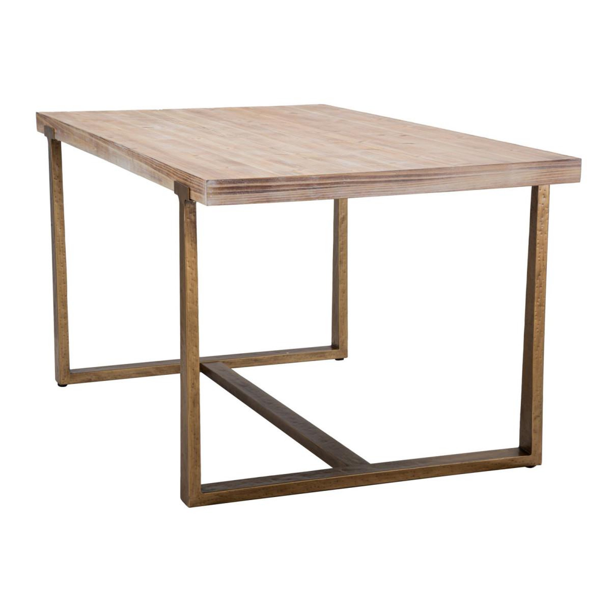 Voir la diapositive 3 : Paris Prix Table à manger effet bois  ankara  150cm naturel