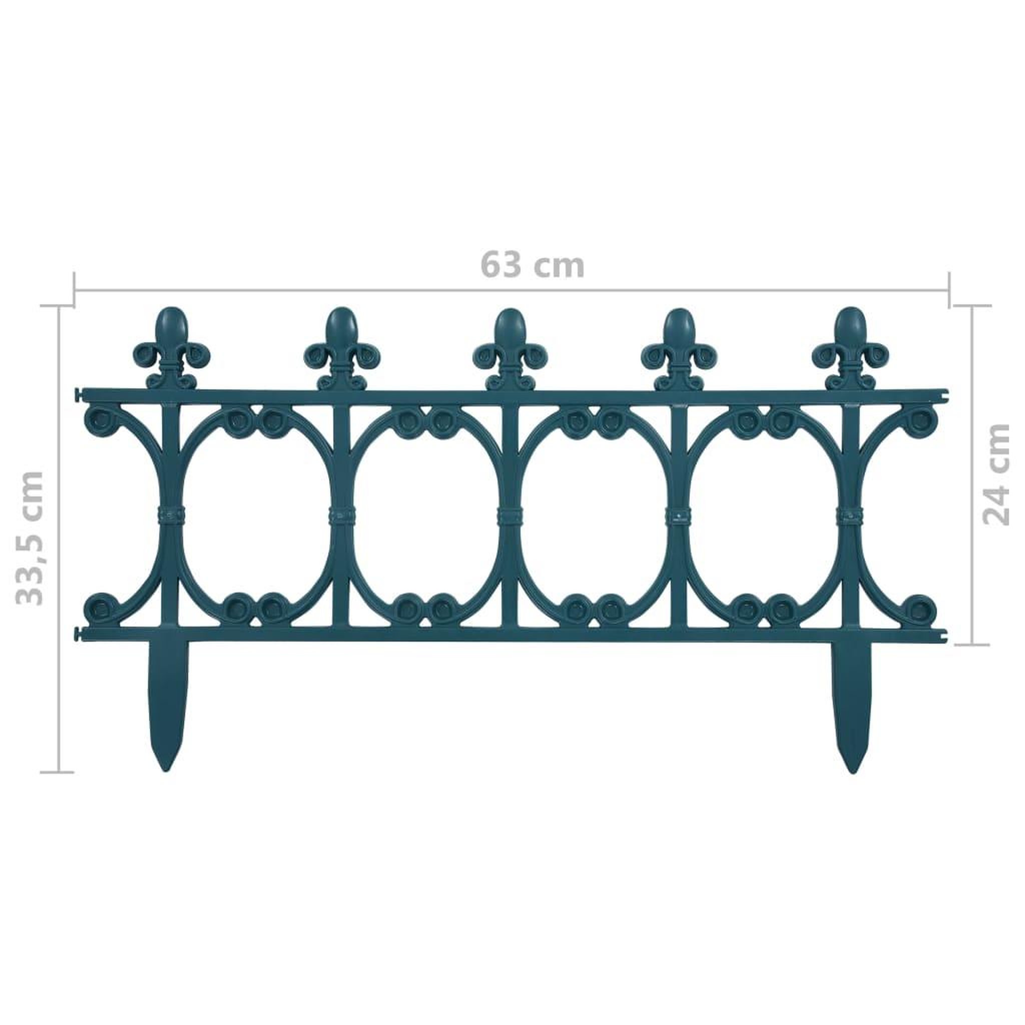 Voir la diapositive 6 : VIDAXL Bordures de jardin 16 pcs Vert 10 m PP