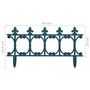 Voir la diapositive 6 : VIDAXL Bordures de jardin 16 pcs Vert 10 m PP
