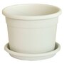 Voir la diapositive 2 : Telcom SOUCOUPE PLASTIQUE D30 CM BLANC CREME