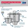 Voir la diapositive 3 : ELO Ensemble de 1 Poêle de cuisson 24 cm et 3 faitouts 12, 16 et 26 cm Elo Profi Citrin
