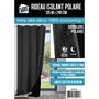 Voir la diapositive 5 : The Home Deco Factory Rideau isolant polaire 135x240 cm noir