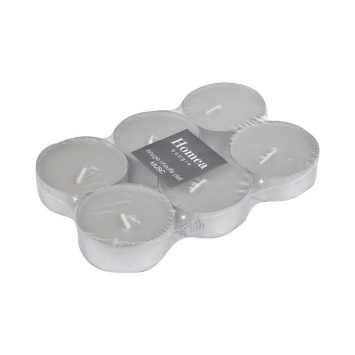 Paris Prix Lot de 6 Bougies Chauffe-Plat  Essentiel  5,5cm Musc