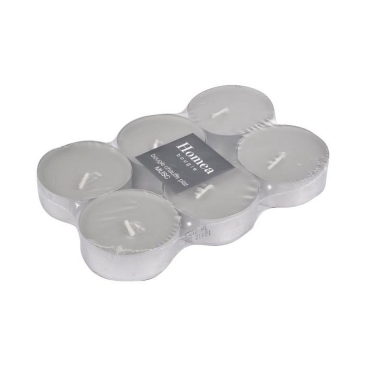 Paris Prix Lot de 6 Bougies Chauffe-Plat  Essentiel  5,5cm Musc