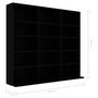 Voir la diapositive 6 : VIDAXL Armoire a CD Noir 102x23x89,5 cm Agglomere