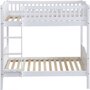 Voir la diapositive 4 : Habitat et Jardin Lit superposé enfant  Gabriel  - Bois - Blanc - 90 x 190 cm