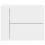 Voir la diapositive 4 : VIDAXL Tables de chevet murales 2 pcs blanc 45x30x35 cm