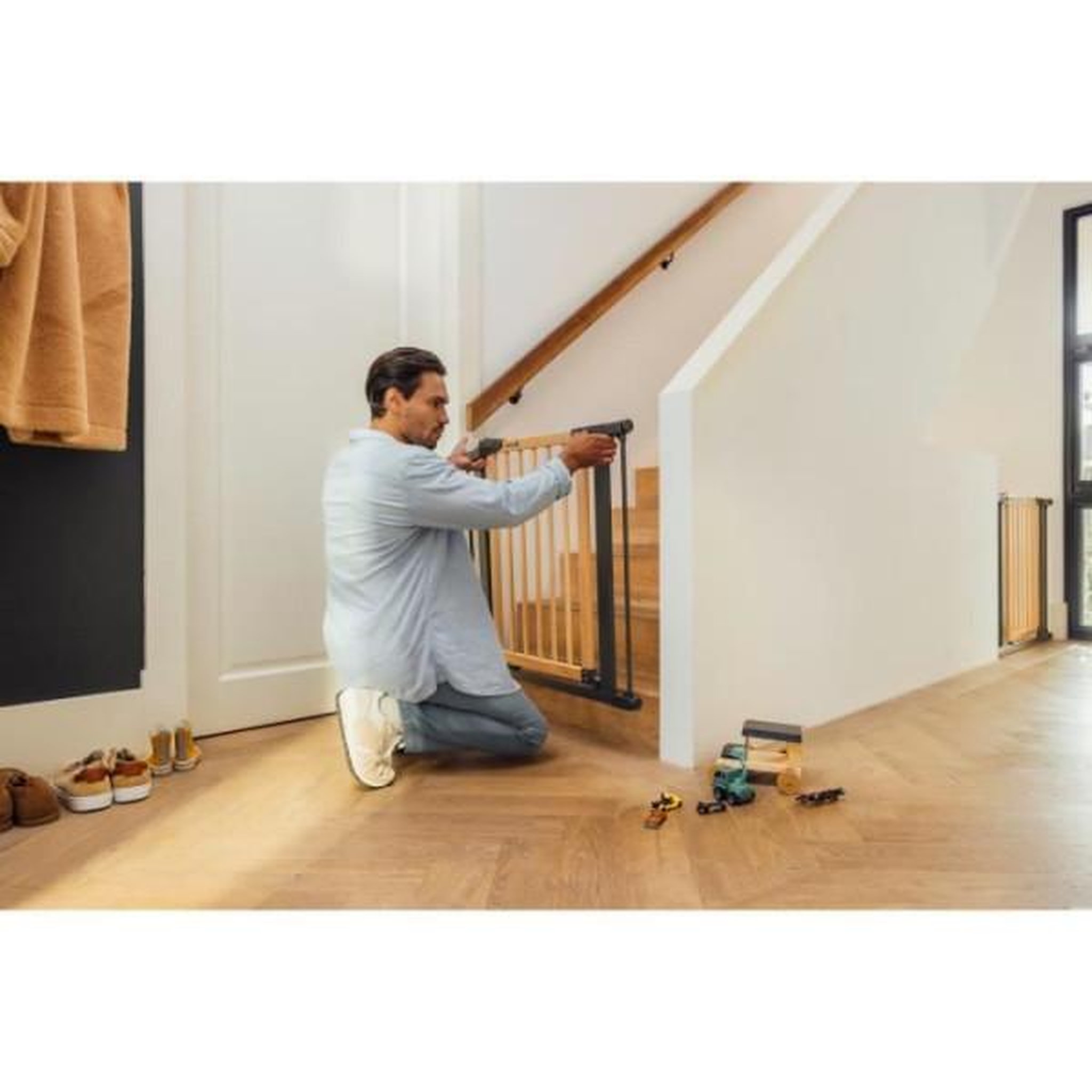 Voir la diapositive 3 : SAFETY 1ST SAFETY 1ST SIMPLY CLOSE WOOD & METAL 7 CM EXTENSION
