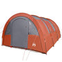 Voir la diapositive 5 : VIDAXL Tente de camping tunnel 4 personnes gris et orange impermeable