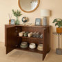 Voir la diapositive 4 : ATMOSPHERA Buffet 3 Portes en Bois  Rikaya  160cm Marron