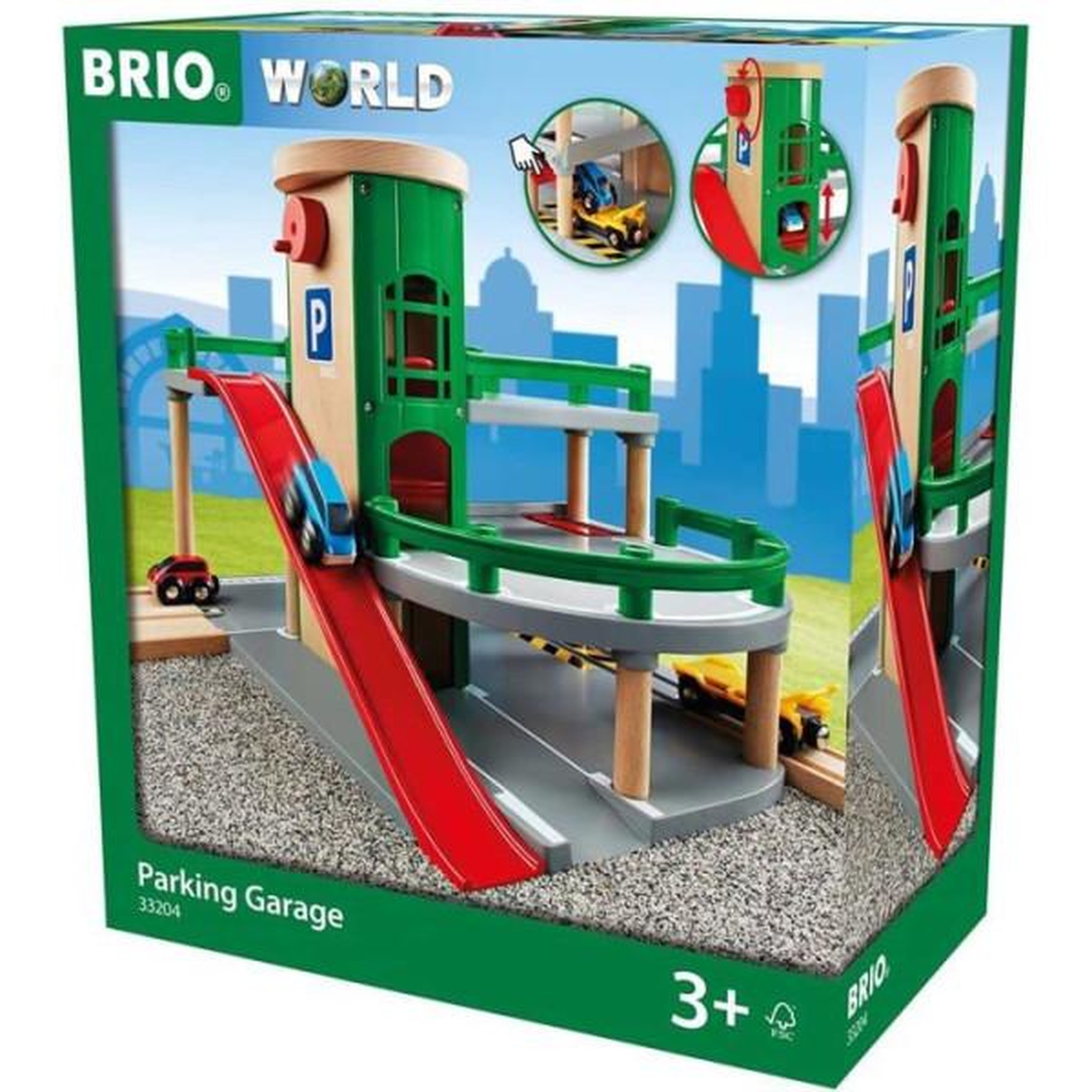 Voir la diapositive 2 : Brio Garage rail / route brio world - ravensburger - 3 niveaux - mixte des 3 ans