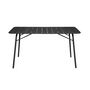 Voir la diapositive 5 : SWEEEK Table de jardin pliante métal 6 places, Amelia 141,2 x 80 x 72,5cm