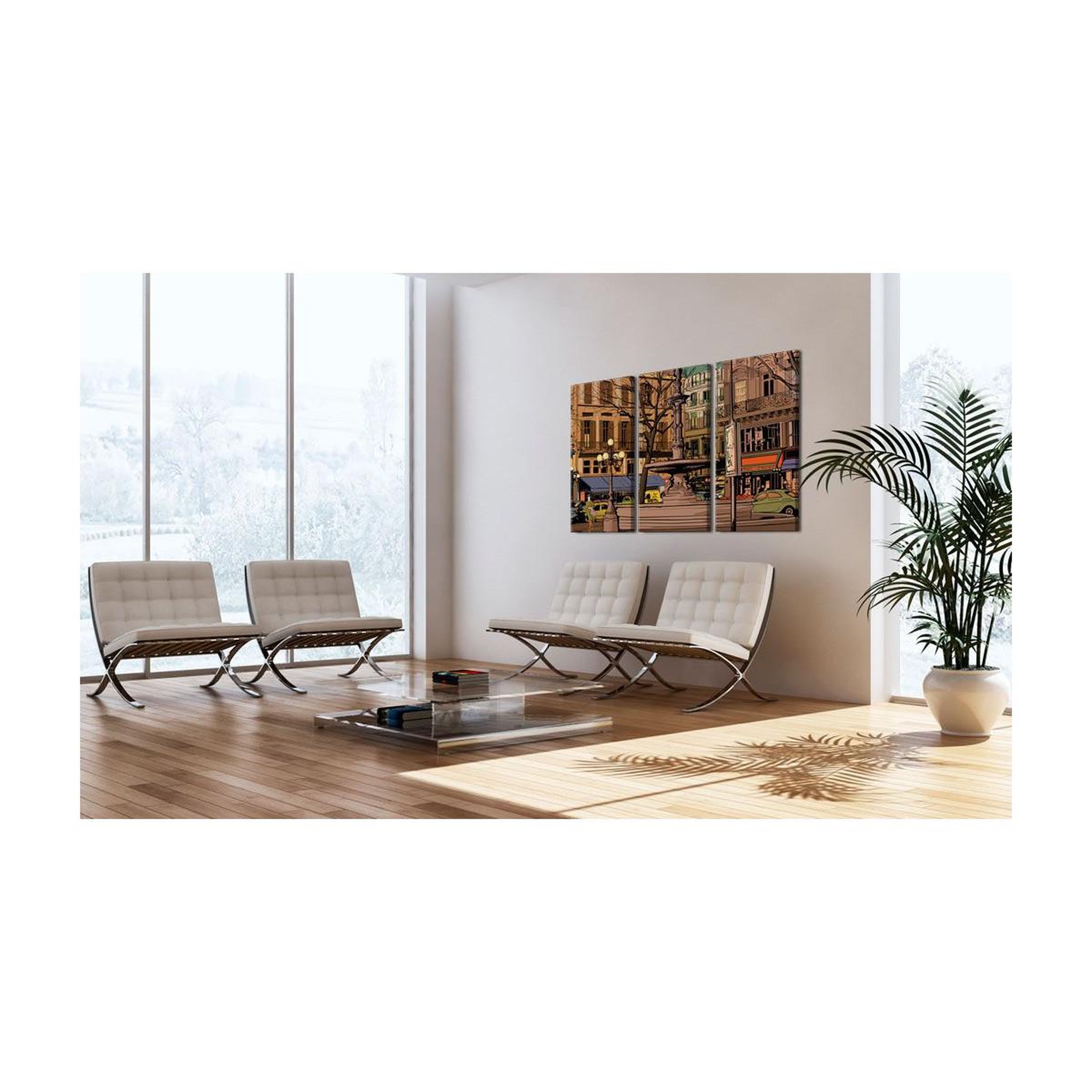 Voir la diapositive 2 : Paris Prix Tableau Imprimé  Soirée Calme à Paris