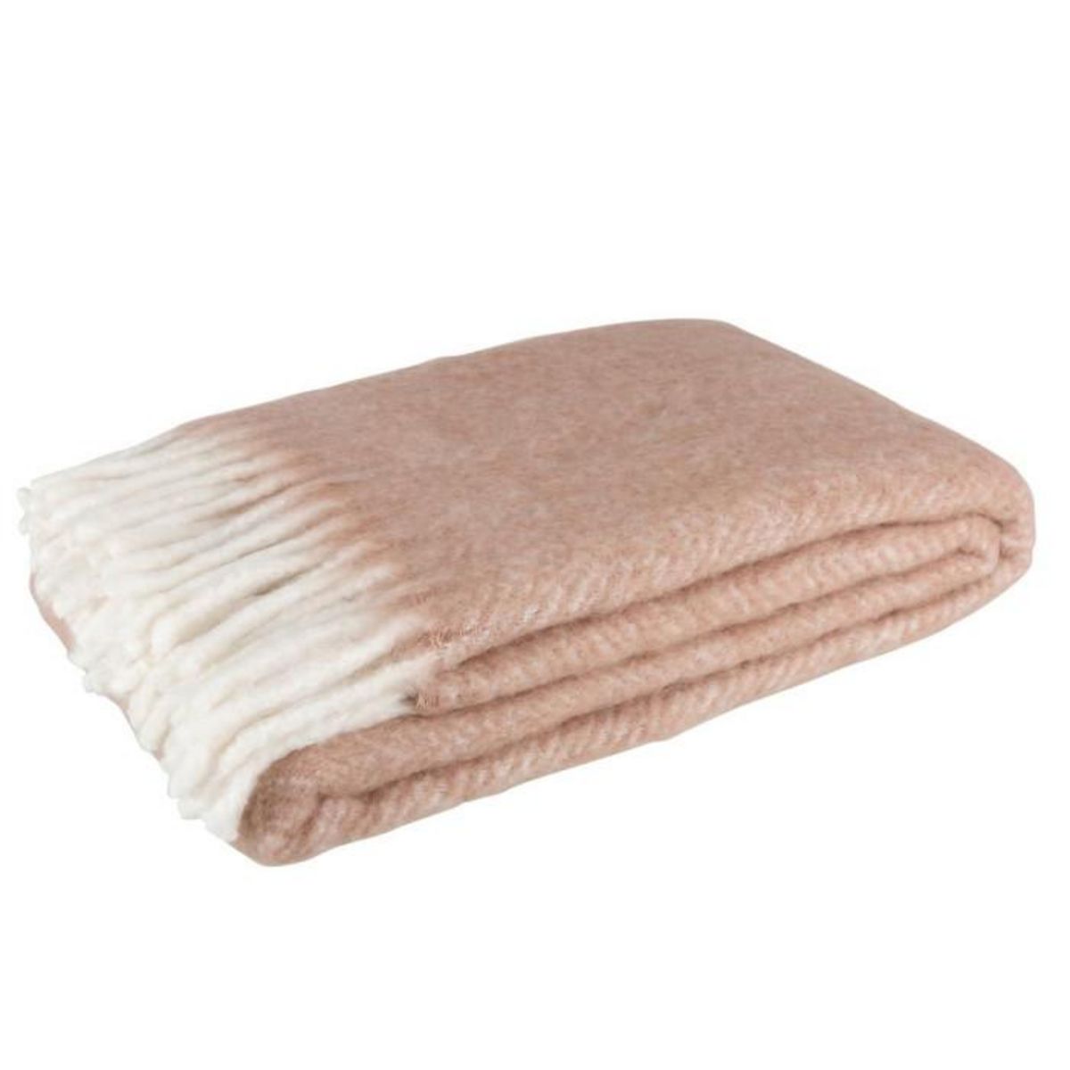 Paris Prix Plaid Déco  Alpha  136x190cm Rose & Blanc